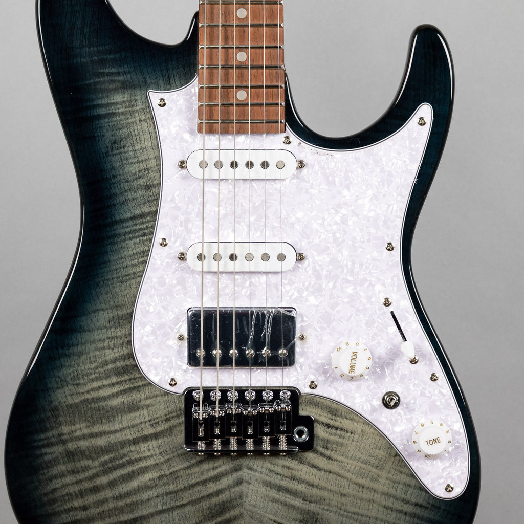 Ibanez AZ22S1F AZ Standard Electric Guitar, Transparent Black Sunburst