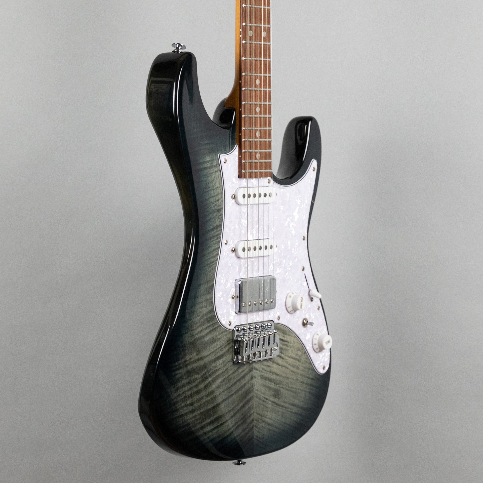 Ibanez AZ22S1F AZ Standard Electric Guitar, Transparent Black Sunburst