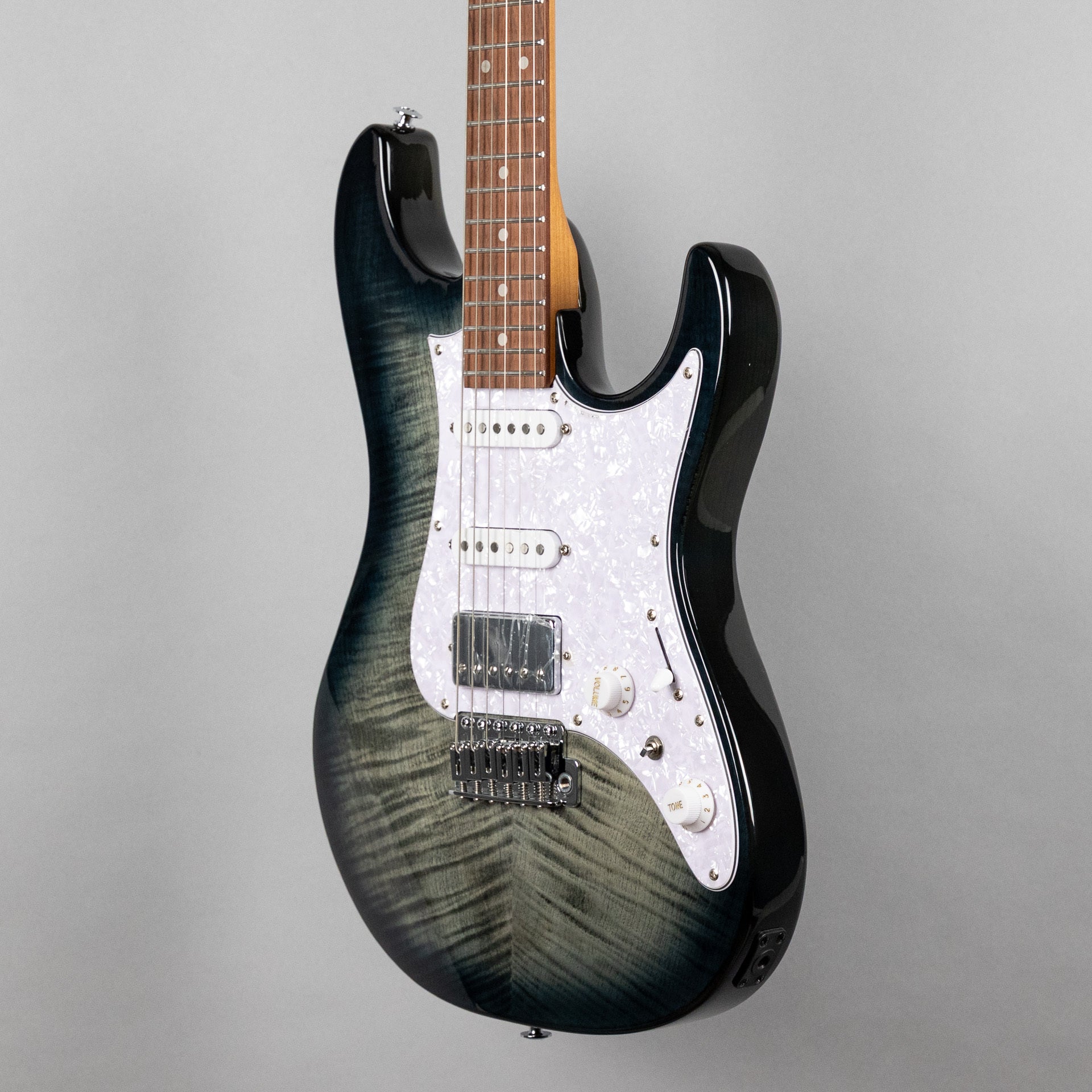 Ibanez AZ22S1F AZ Standard Electric Guitar, Transparent Black Sunburst