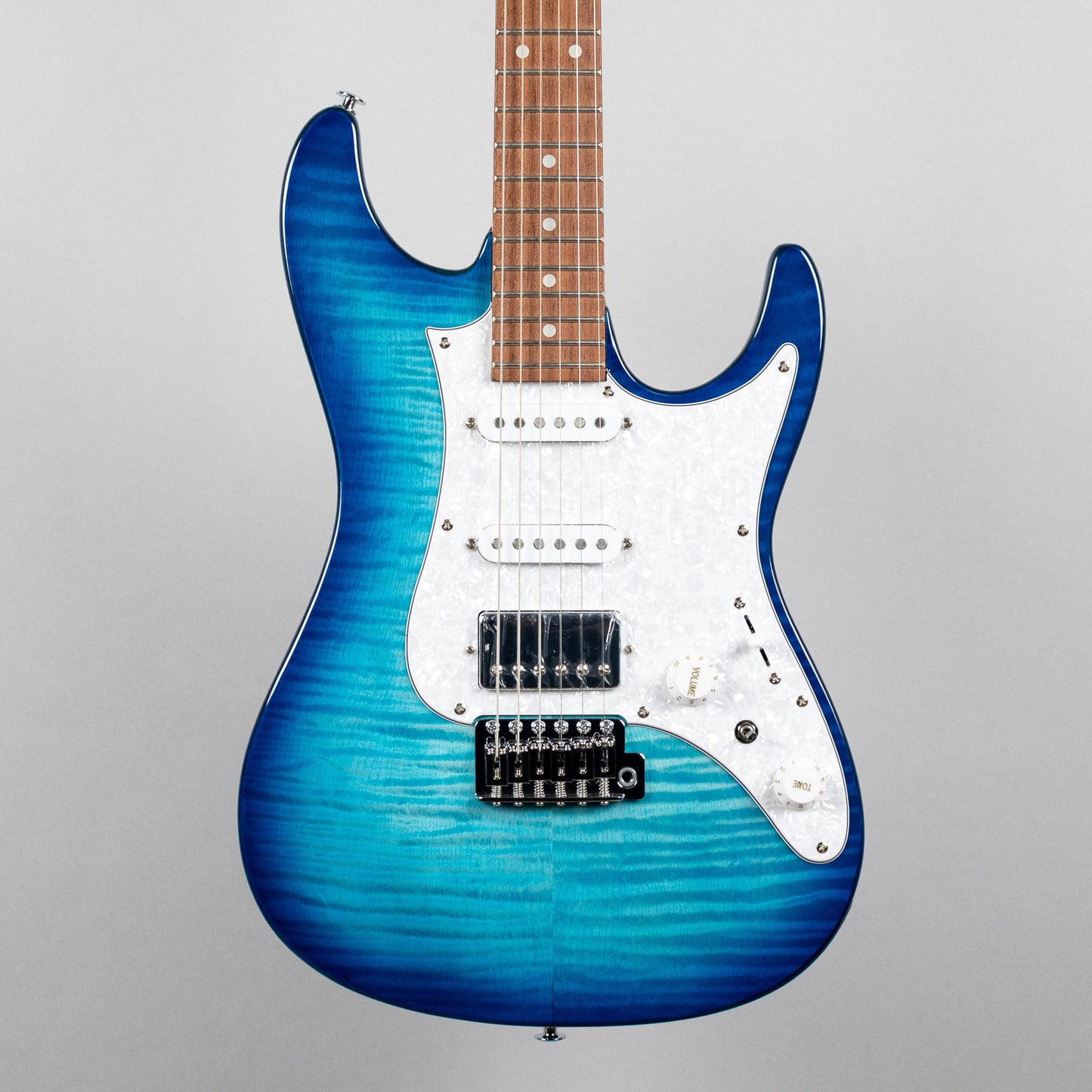 Ibanez AZ22S1F AZ Standard Electric Guitar, Transparent Turquoise Burst