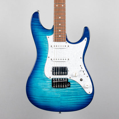 Ibanez AZ22S1F AZ Standard Electric Guitar, Transparent Turquoise Burst