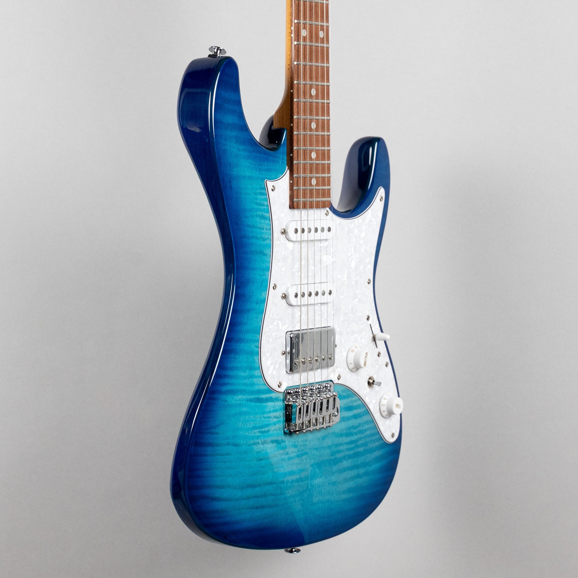 Ibanez AZ22S1F AZ Standard Electric Guitar, Transparent Turquoise Burst