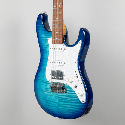 Ibanez AZ22S1F AZ Standard Electric Guitar, Transparent Turquoise Burst
