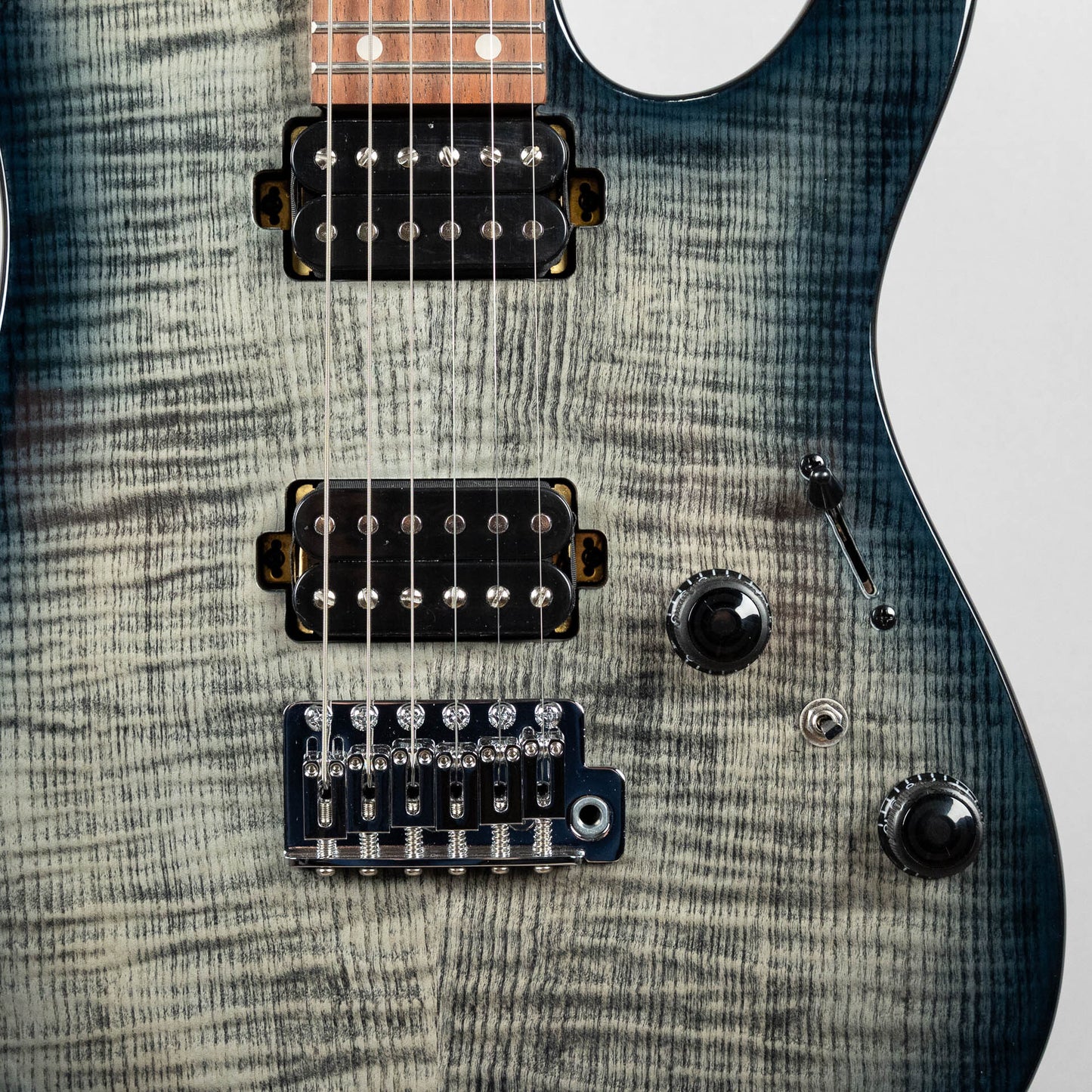 Ibanez AZ24S1F AZ Standard Electric Guitar, Transparent Black Sunburst