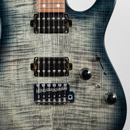 Ibanez AZ24S1F AZ Standard Electric Guitar, Transparent Black Sunburst