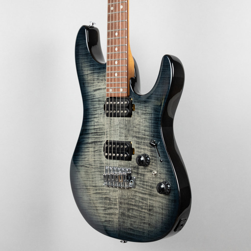 Ibanez AZ24S1F AZ Standard Electric Guitar, Transparent Black Sunburst
