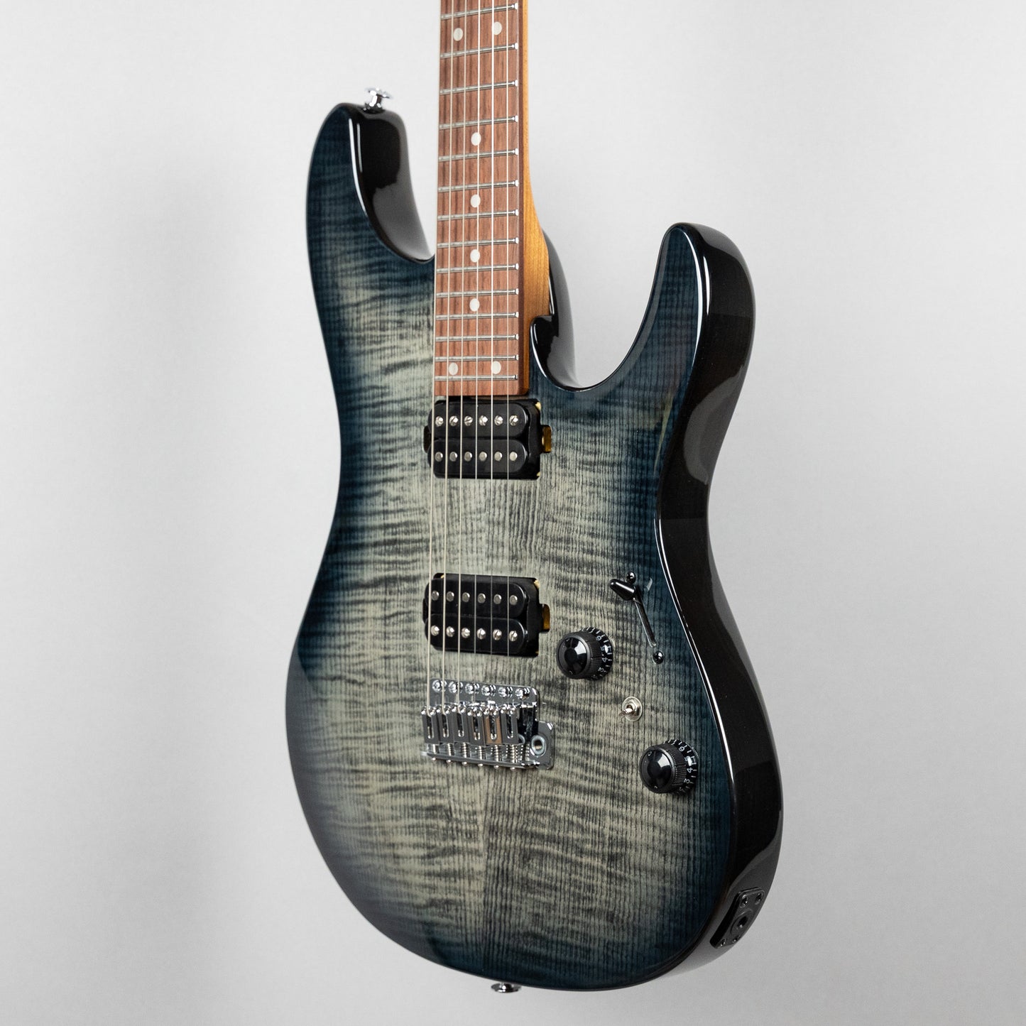 Ibanez AZ24S1F AZ Standard Electric Guitar, Transparent Black Sunburst