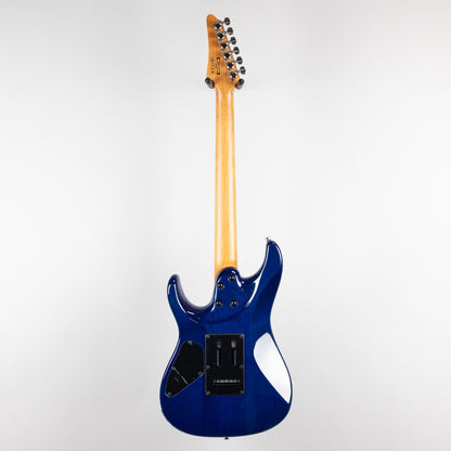 Ibanez AZ24S1F AZ Standard Electric Guitar, Transparent Turquoise Burst