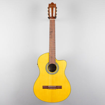 Ibanez GA3ECE Classical Nylon String Guitar, Open Pore Amber