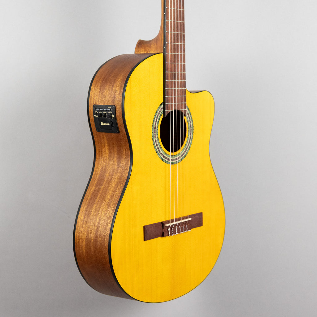Ibanez GA3ECE Classical Nylon String Guitar, Open Pore Amber