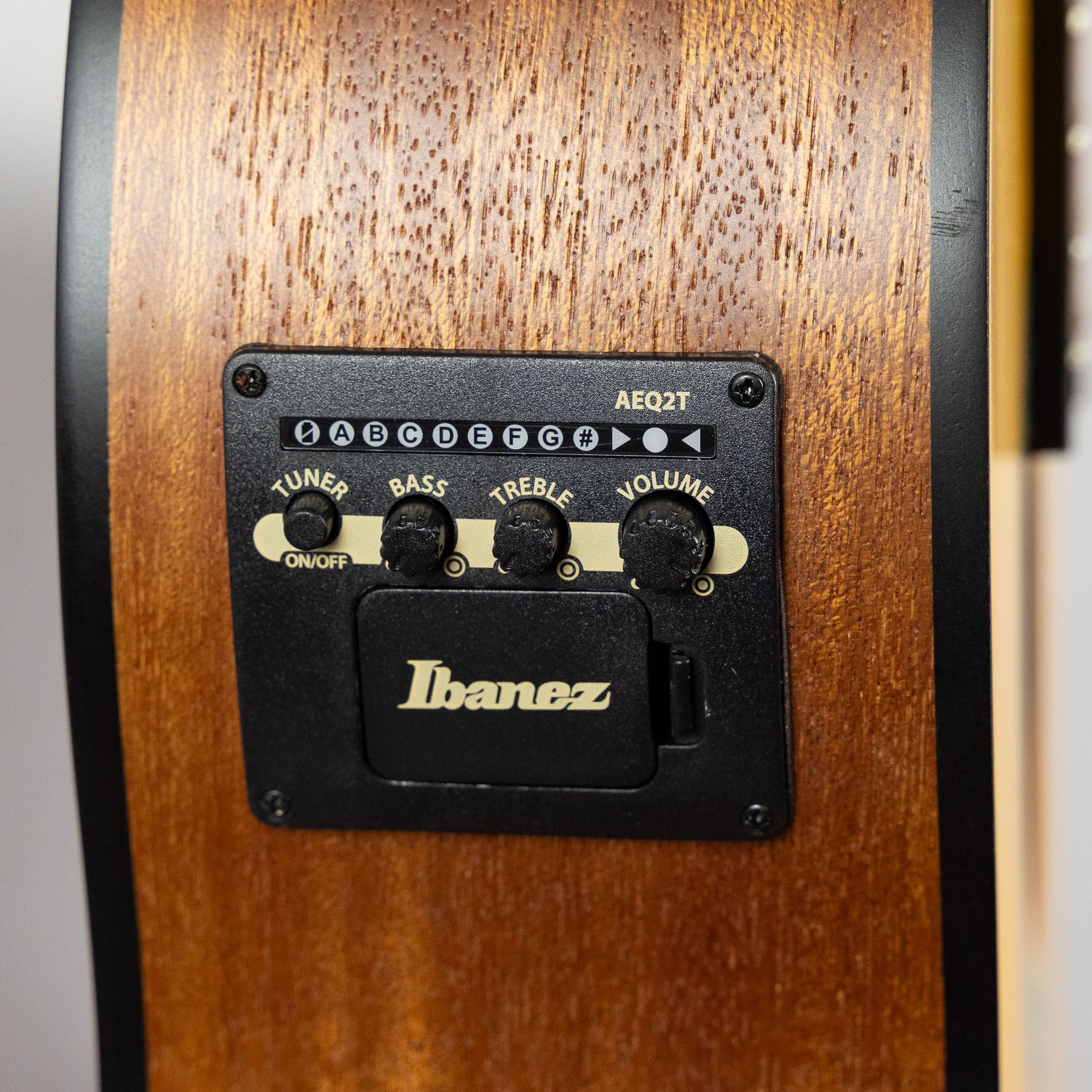 Ibanez GA3ECE Classical Nylon String Guitar, Open Pore Amber