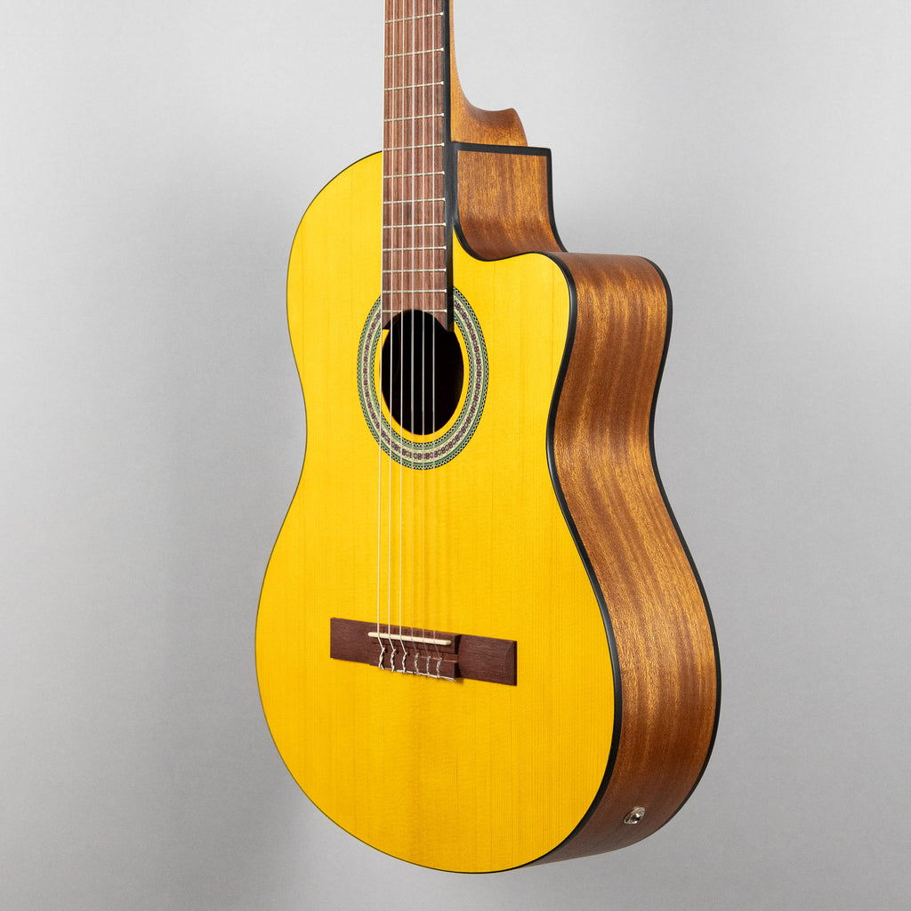 Ibanez GA3ECE Classical Nylon String Guitar, Open Pore Amber