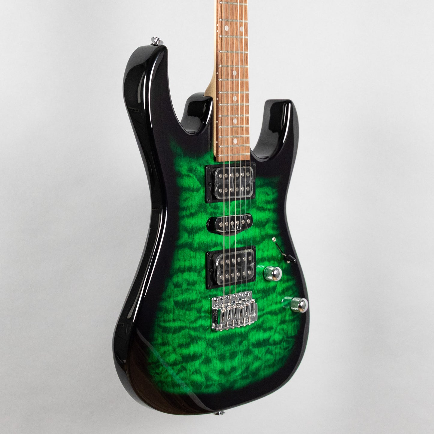 Ibanez GRX70QA RG Gio Electric Guitar, Emerald Green Burst