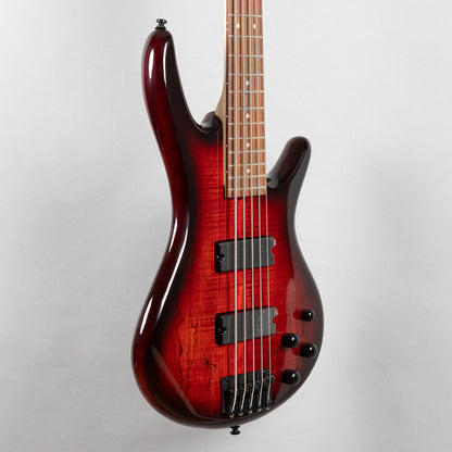 Ibanez GSR205SM SR Gio 5-String Bass, Charcoal Brown Burst