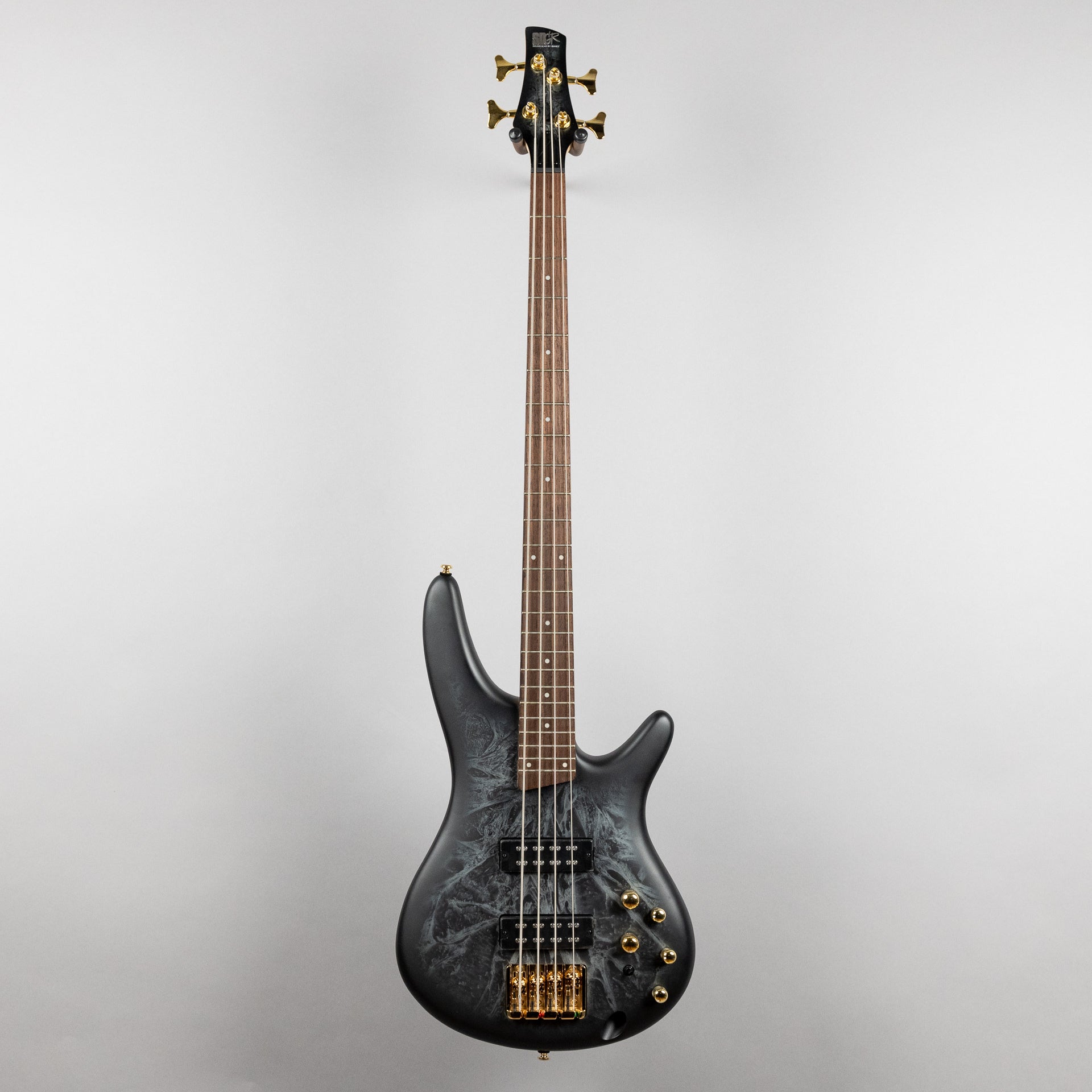 Ibanez SR300EDX SR Standard 4-String Bass Guitar, Black Ice Frozen Matte