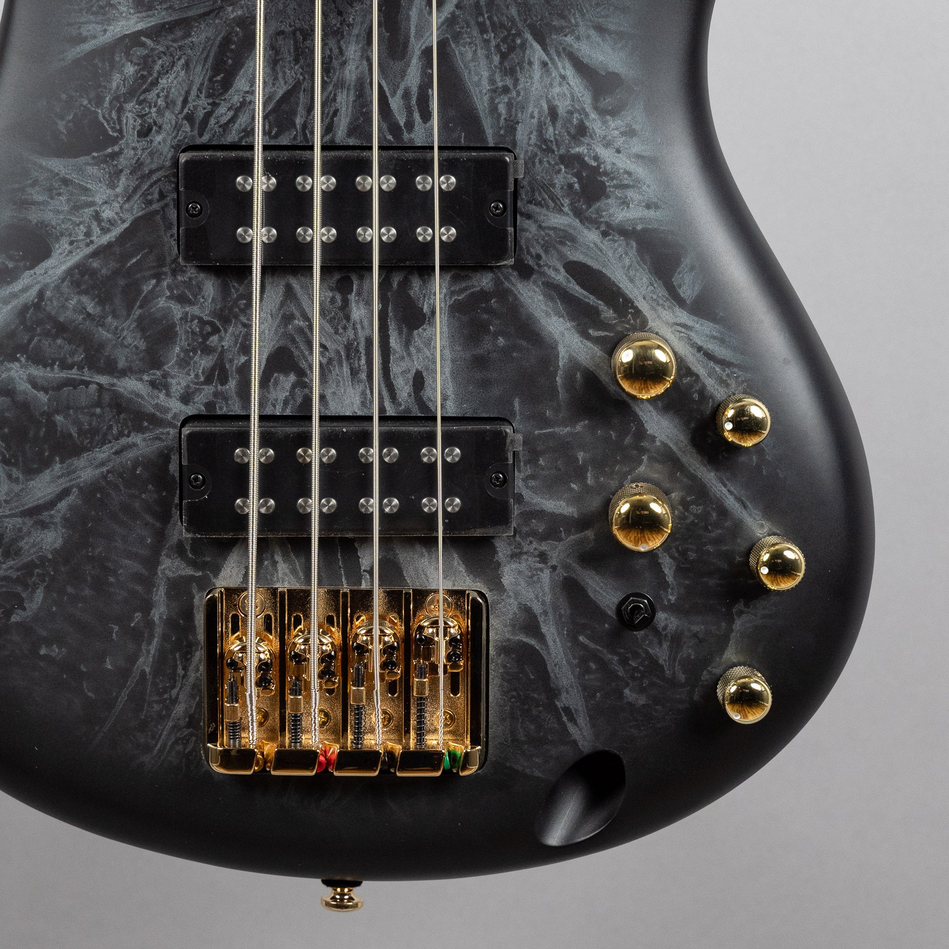 Ibanez SR300EDX SR Standard 4-String Bass Guitar, Black Ice Frozen Matte