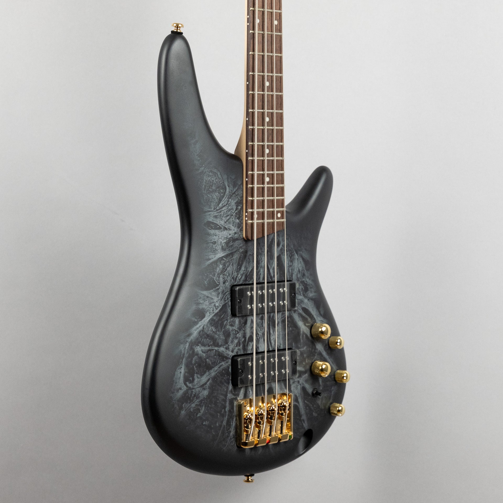Ibanez SR300EDX SR Standard 4-String Bass Guitar, Black Ice Frozen Matte