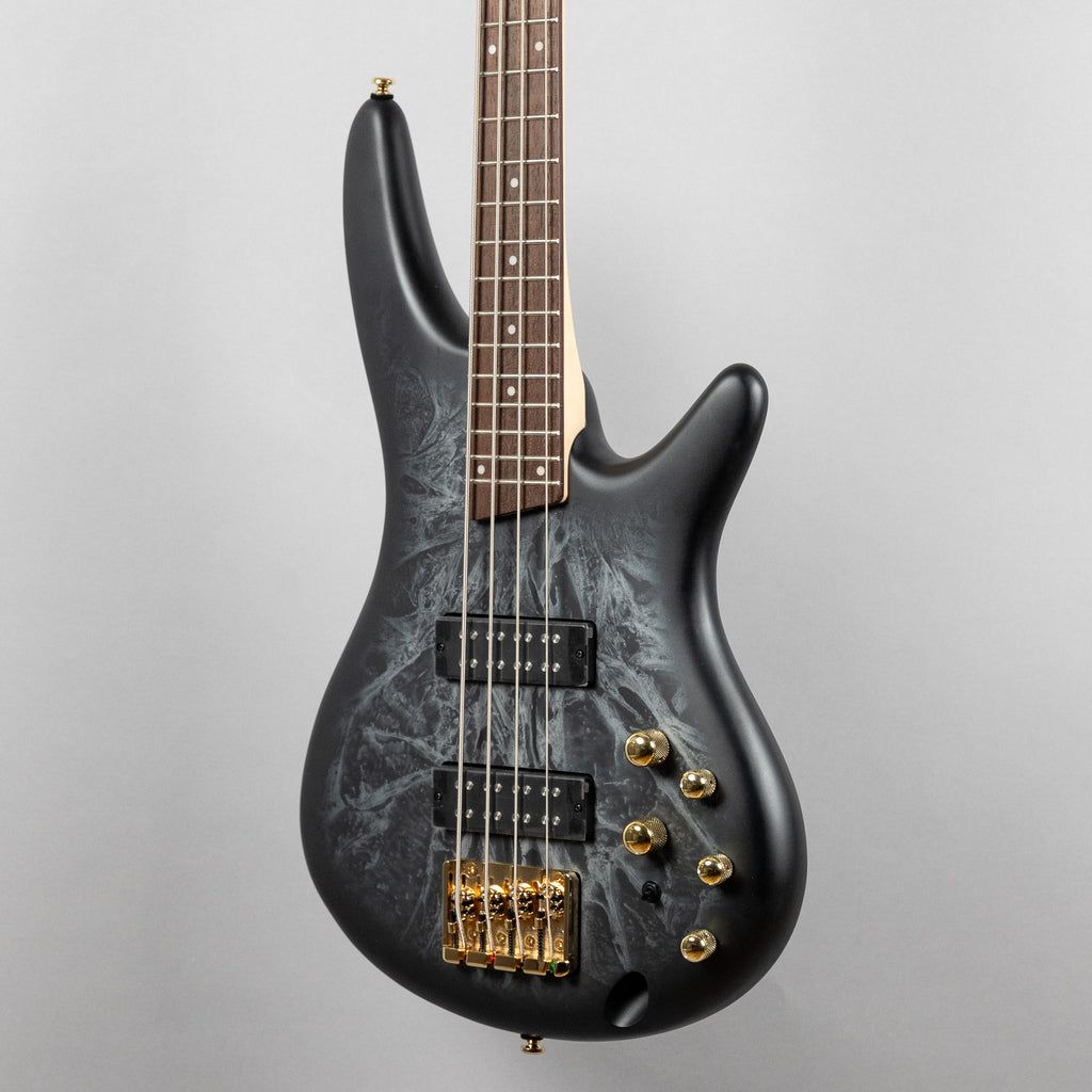Ibanez SR300EDX SR Standard 4-String Bass Guitar, Black Ice Frozen Matte