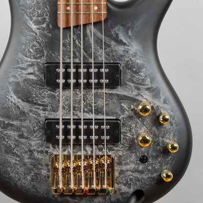 Ibanez SR305EDX SR Standard 5-String Bass, Black Ice Frozen Matte