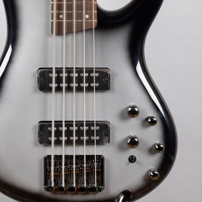 Ibanez SR305E SR Standard 5-String Bass, Metallic Silver Sunburst