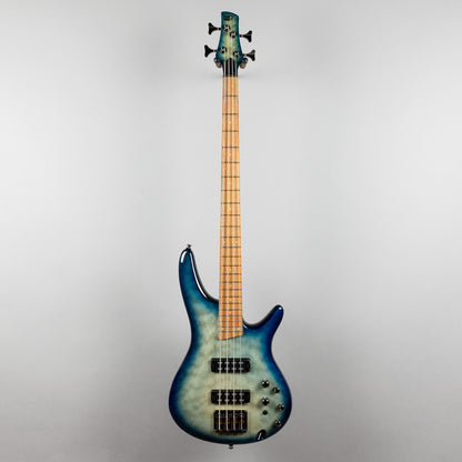 Ibanez SR400EQM-SCB SR Standard 4-String Bass, Stained Cosmic Blue Starburst