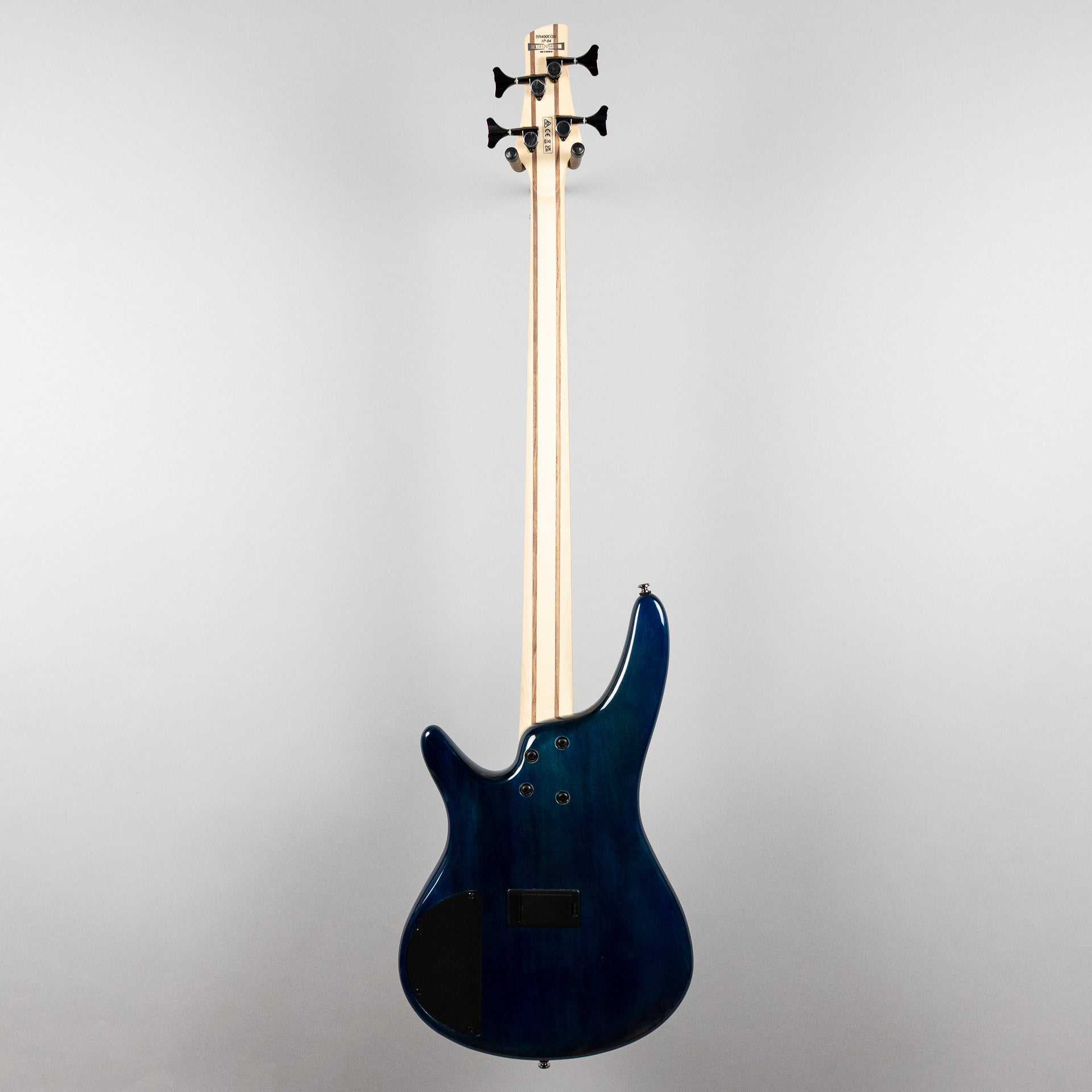 Ibanez SR400EQM-SCB SR Standard 4-String Bass, Stained Cosmic Blue Starburst