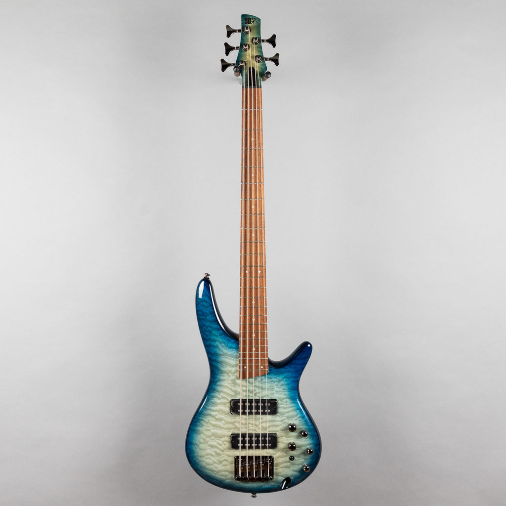 Ibanez SR405EQM SR Standard 5-String Bass, Stained Cosmic Blue Starburst