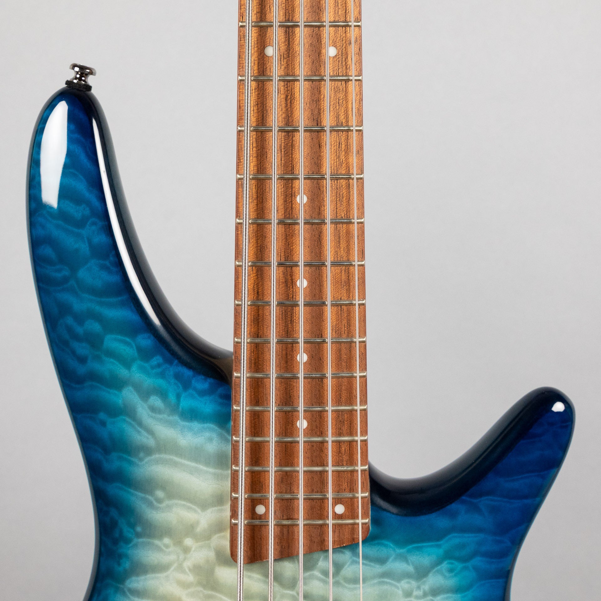 Ibanez SR405EQM SR Standard 5-String Bass, Stained Cosmic Blue Starburst