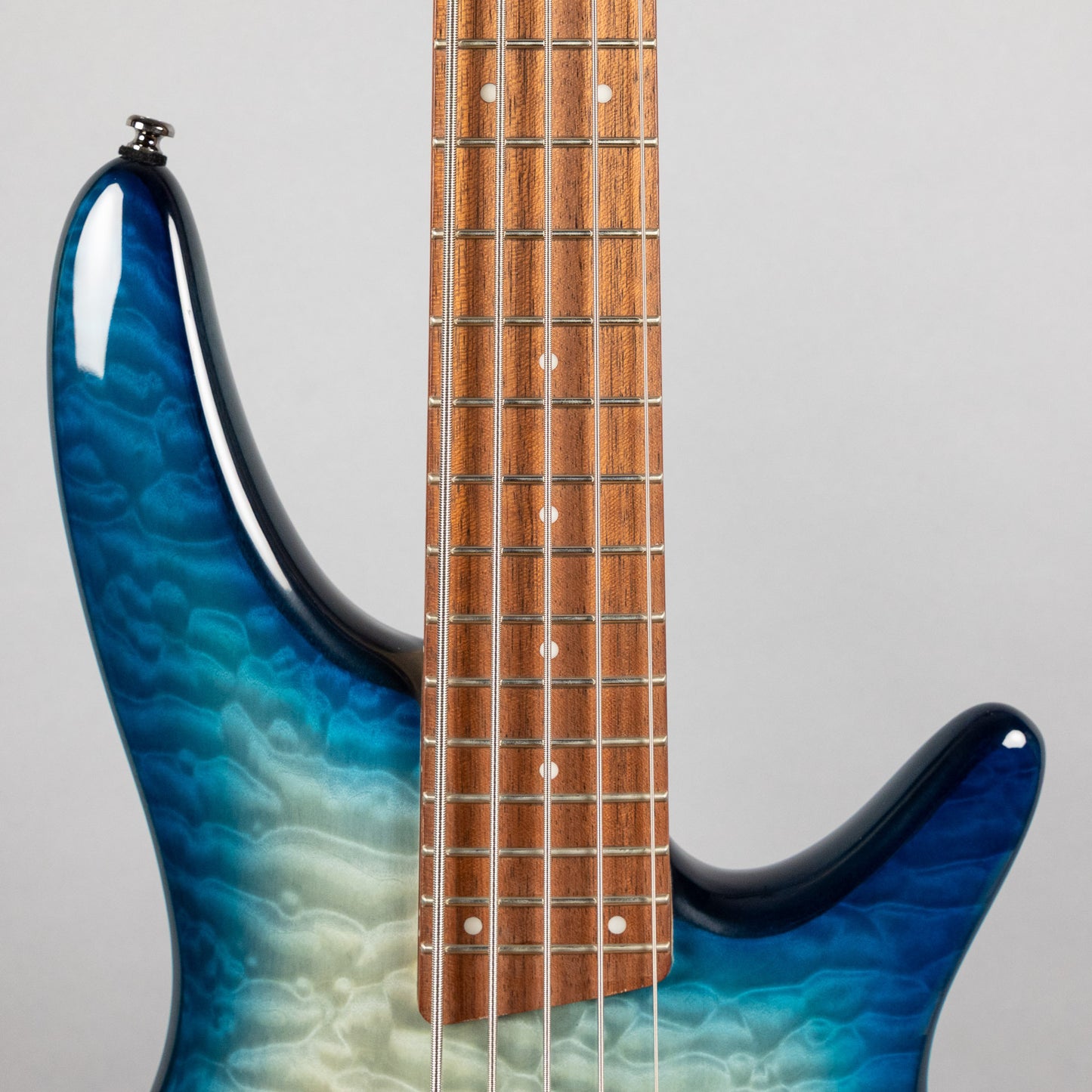 Ibanez SR405EQM SR Standard 5-String Bass, Stained Cosmic Blue Starburst