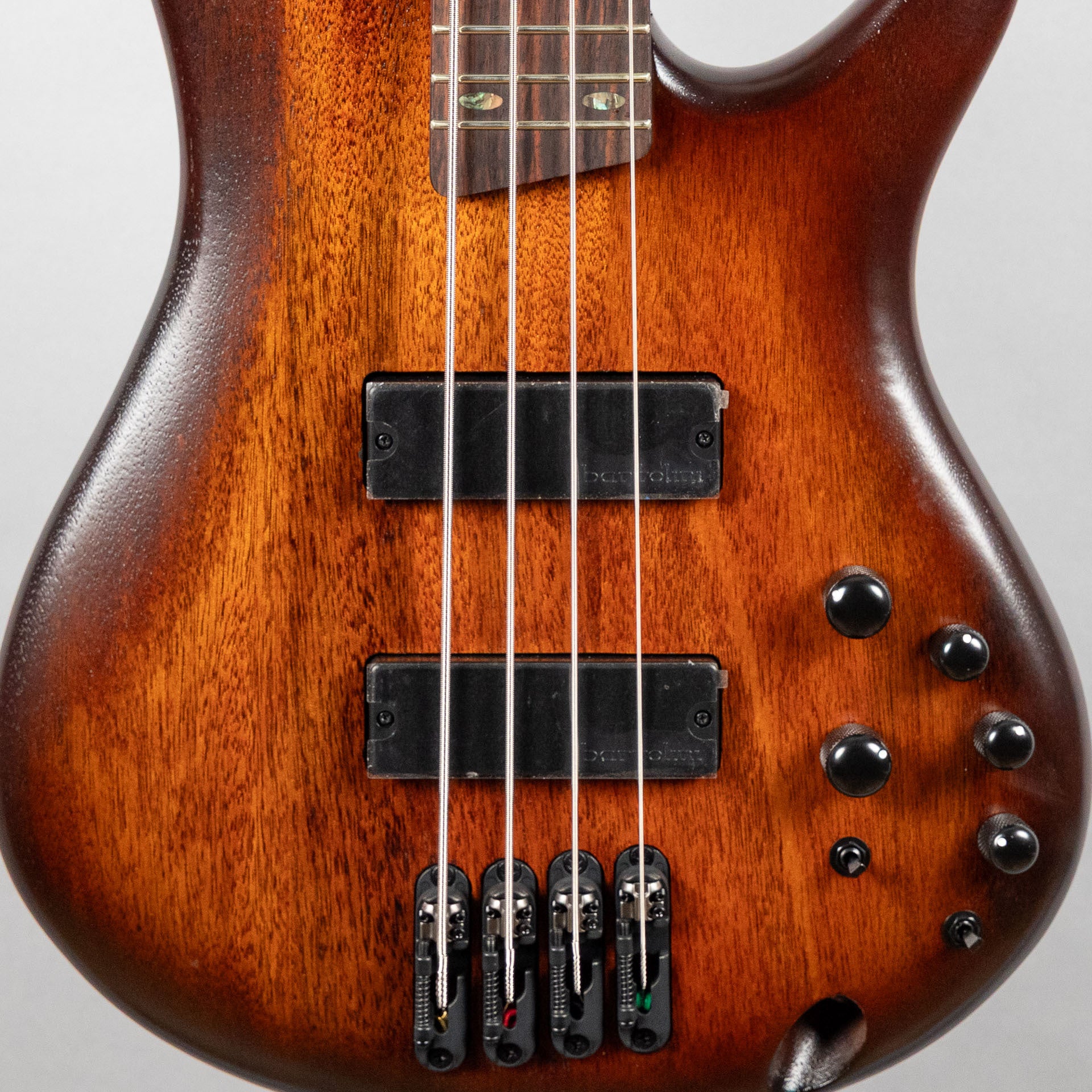 Ibanez SR500A SR Standard 4-String Bass Guitar, Mahogany Brown Burst Low Gloss