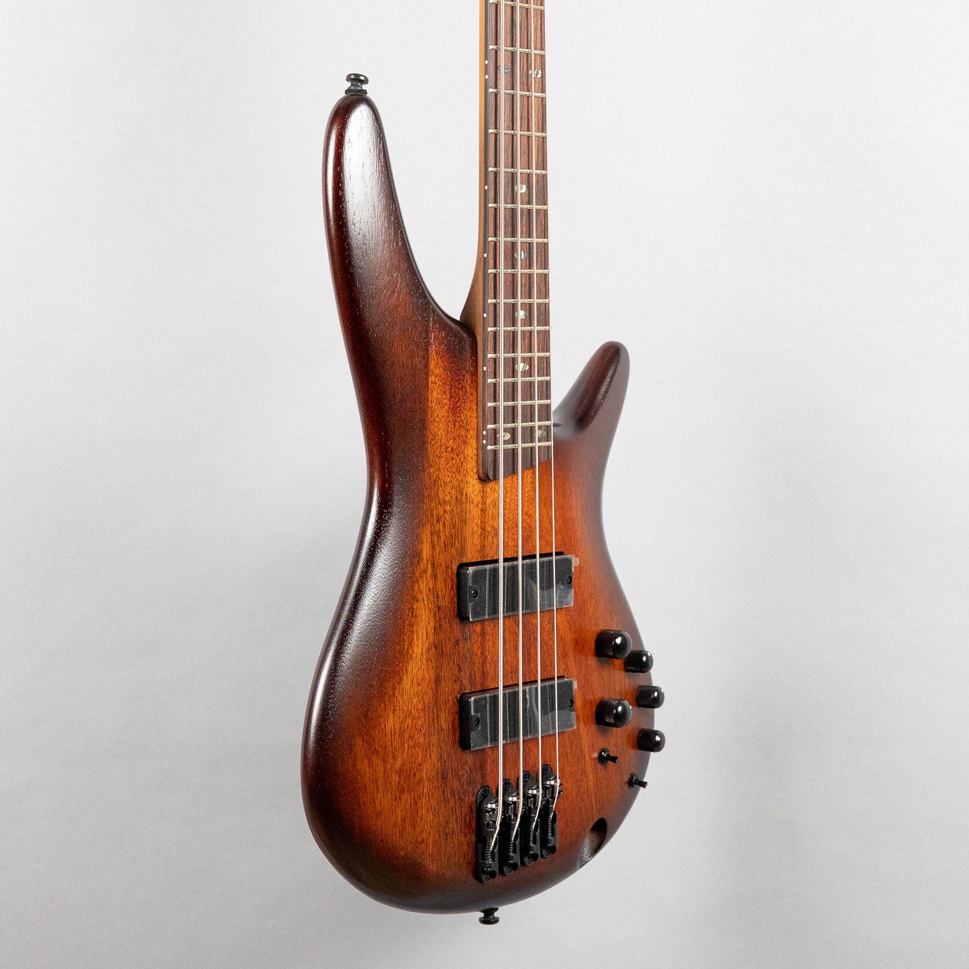 Ibanez SR500A SR Standard 4-String Bass Guitar, Mahogany Brown Burst Low Gloss