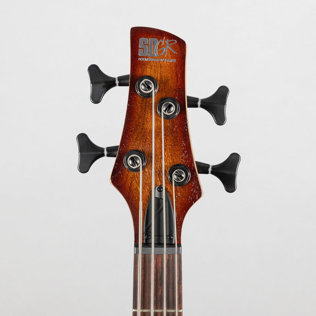 Ibanez SR500A SR Standard 4-String Bass Guitar, Mahogany Brown Burst Low Gloss