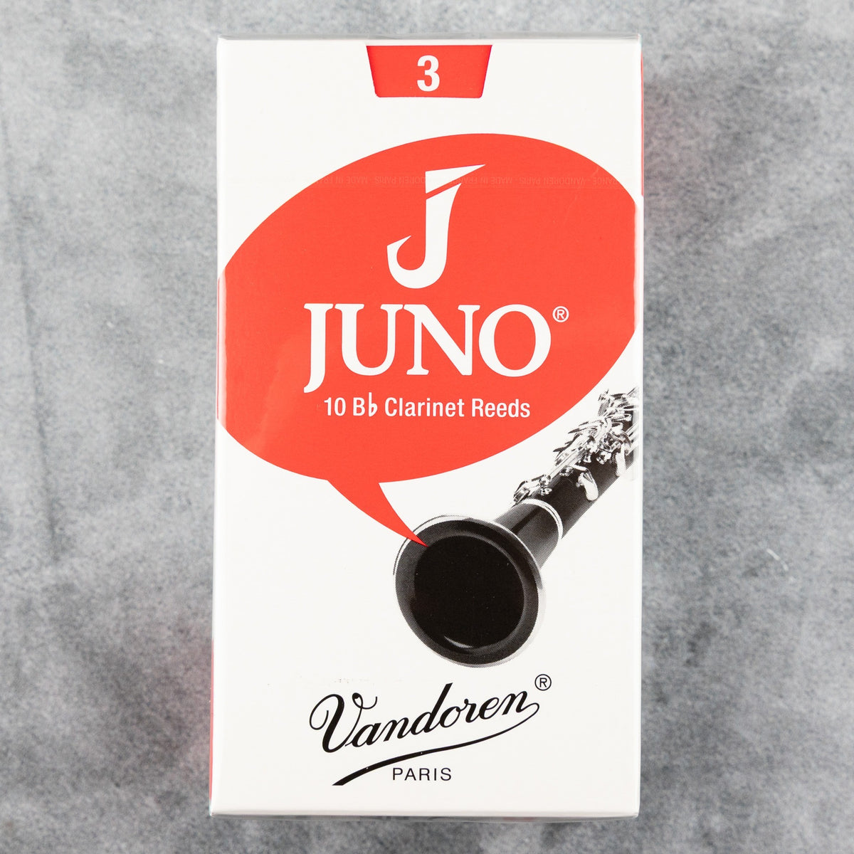 Juno Bb Clarinet Reeds, Strength 3 (Box of 10)