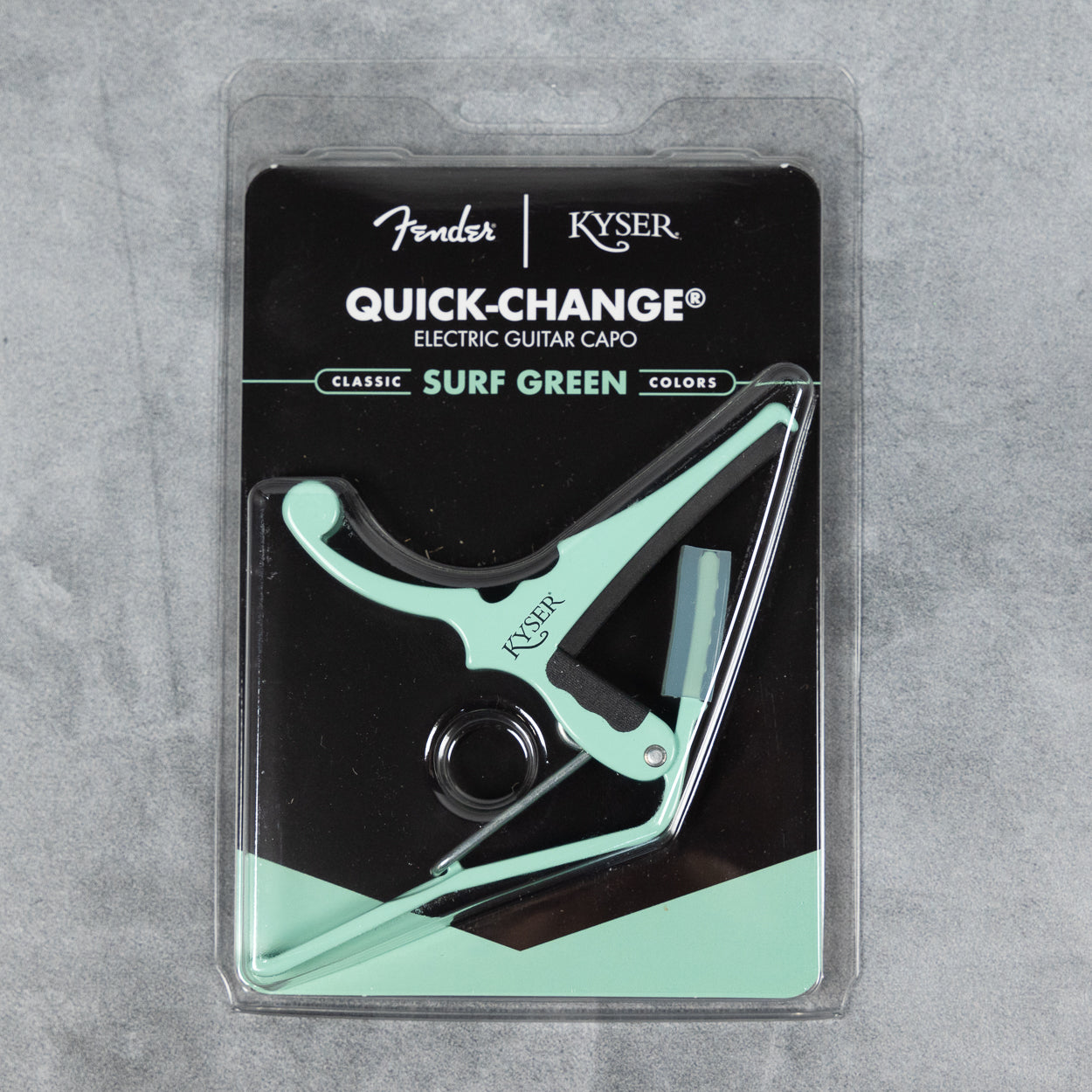 Kyser x Fender Quick-Change Electric Guitar Capo, Surf Green