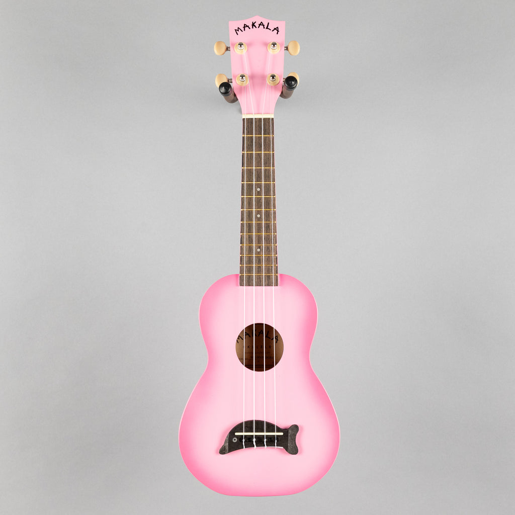 Kala Makala Dolphin Soprano Ukulele, Pink Burst