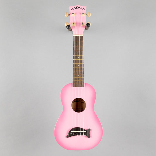 Kala Makala Dolphin Soprano Ukulele, Pink Burst