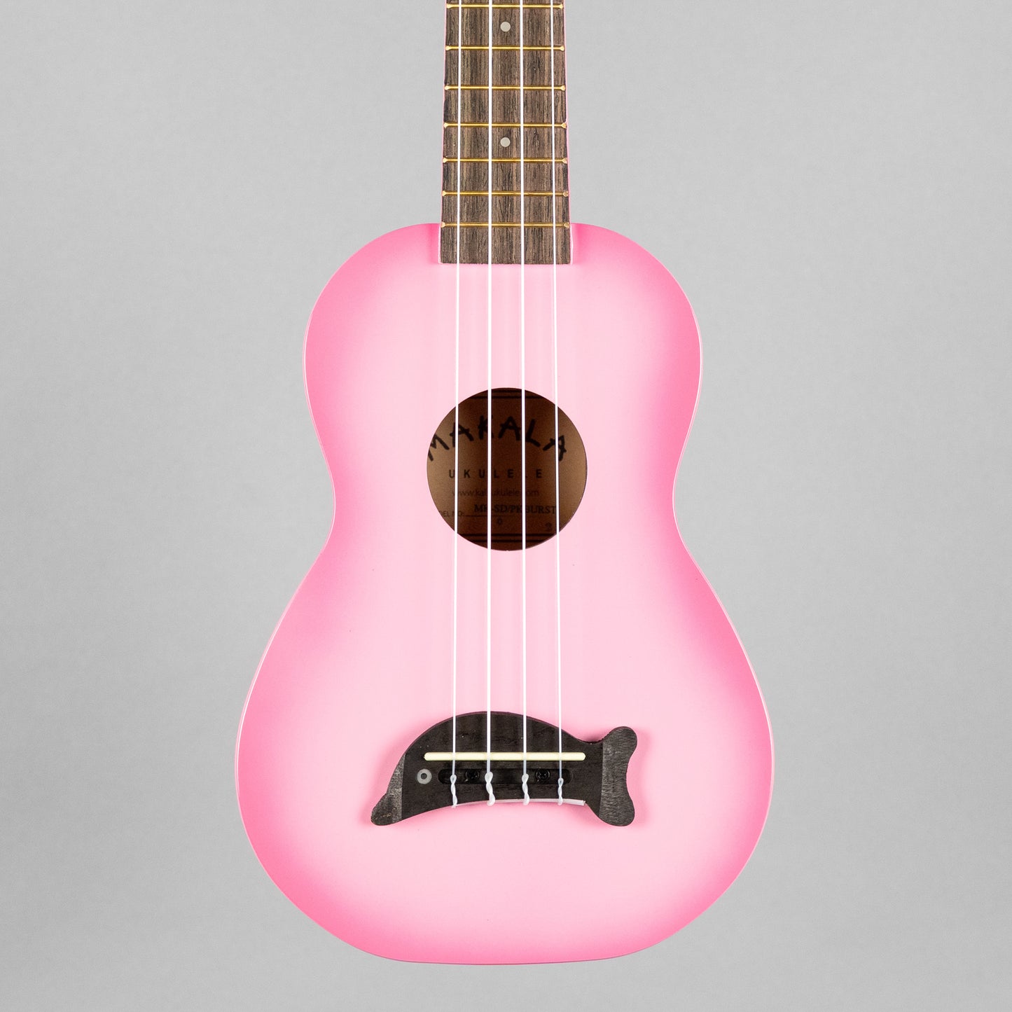 Kala Makala Dolphin Soprano Ukulele, Pink Burst