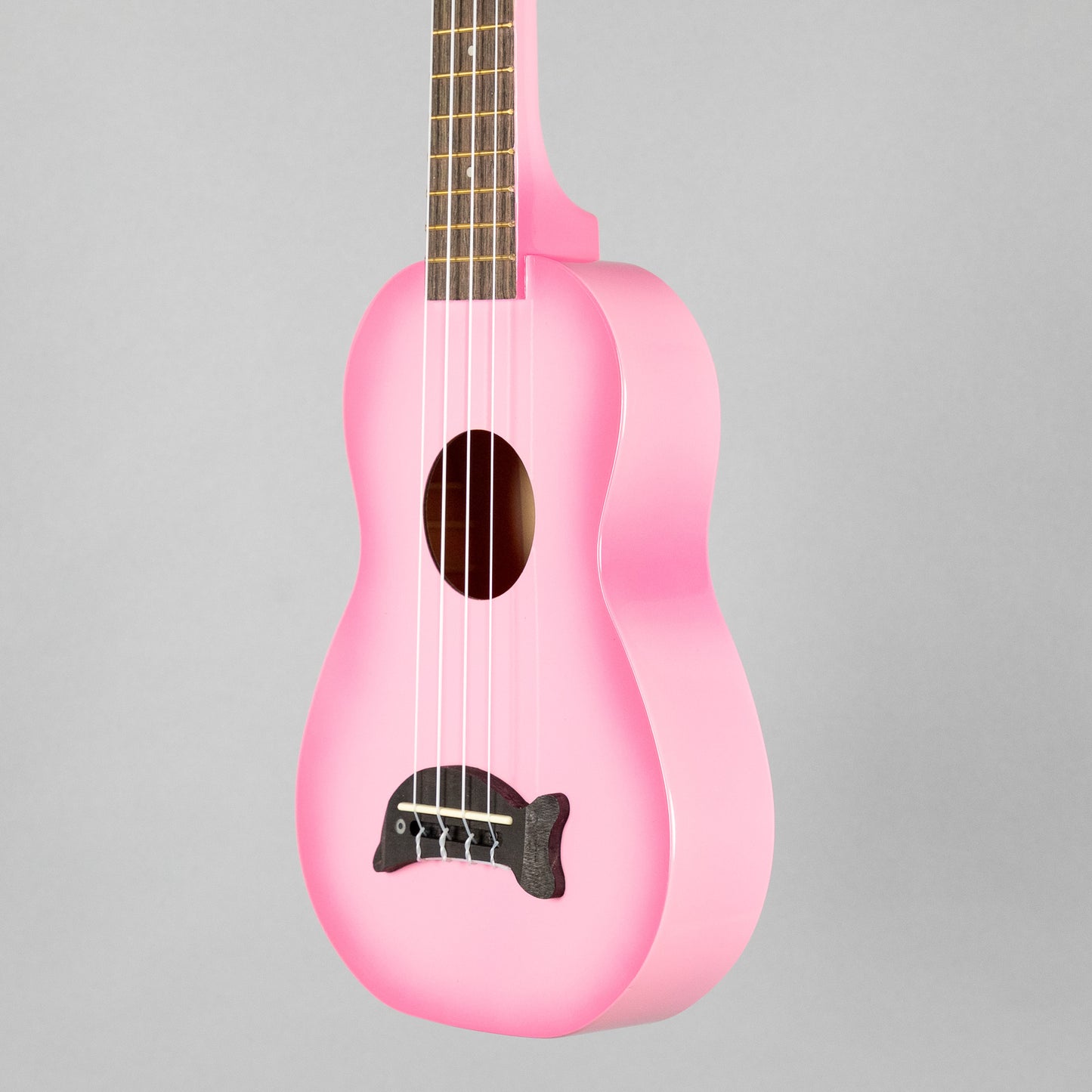 Kala Makala Dolphin Soprano Ukulele, Pink Burst