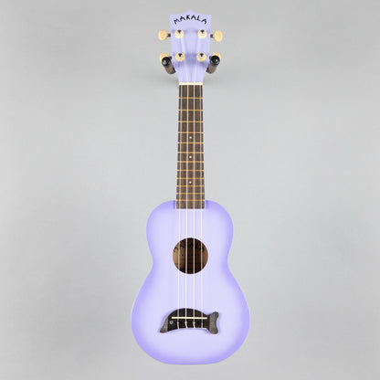 Kala Makala Dolphin Soprano Ukulele, Purple Burst