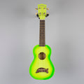 Kala Makala Soprano Dolphin Ukulele, Green Burst
