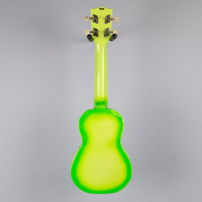 Kala Makala Soprano Dolphin Ukulele, Green Burst