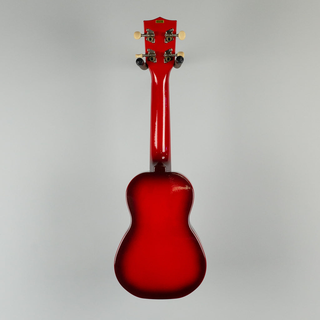 Kala Makala Soprano Dolphin Ukulele, Red Burst