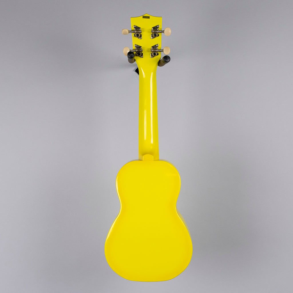 Kala Makala Soprano Dolphin Ukulele, Yellow Burst