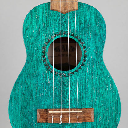 Kala Ocean Blue Watercolor Meranti Soprano Ukulele