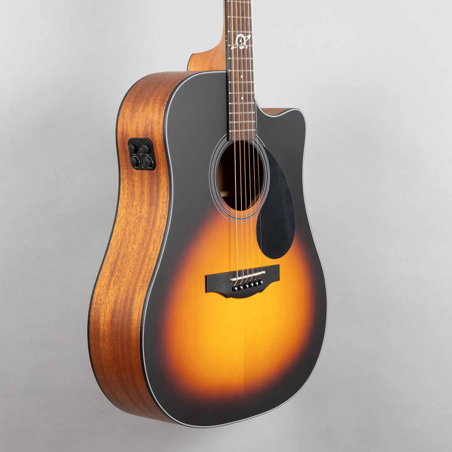 Kepma D3-130A-SB+ Dreadnought Acoustic Guitar, Sunburst, with AcoustiFex K-10 Pickup