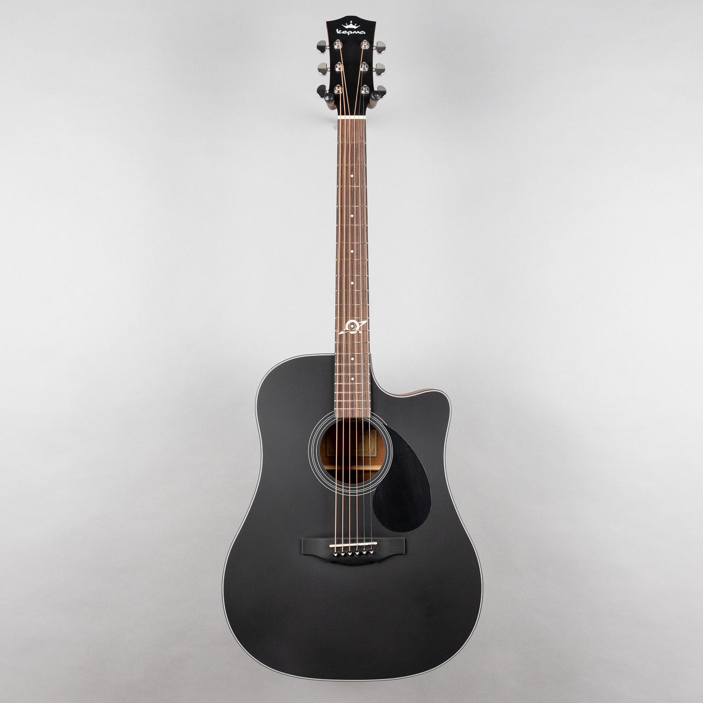 Kepma D3-130BK+ K3 Series Dreadnought Acoustic Guitar, Black Matte Finish
