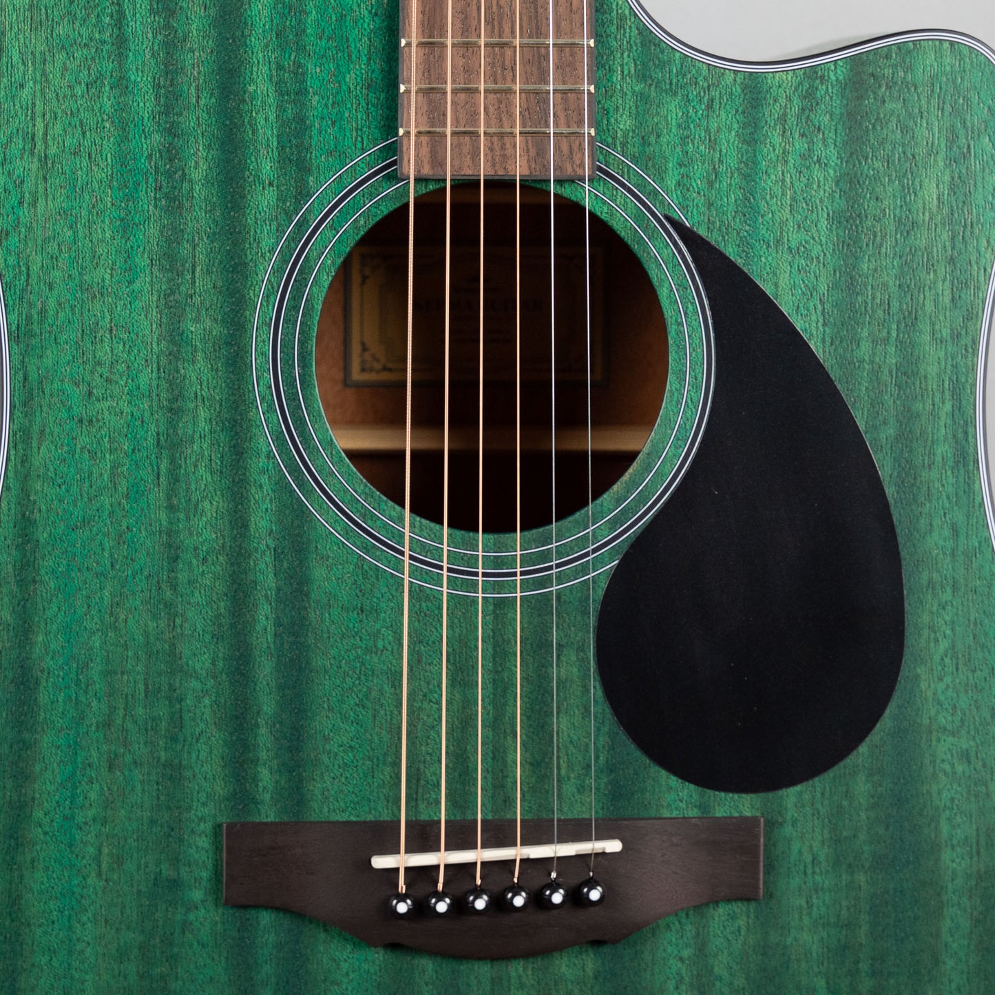 Kepma D3-130BL+ K3 Series Dreadnought Acoustic Guitar, Transparent Blue Matte Finish