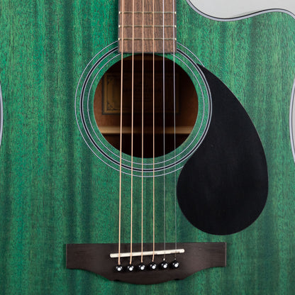 Kepma D3-130BL+ K3 Series Dreadnought Acoustic Guitar, Transparent Blue Matte Finish