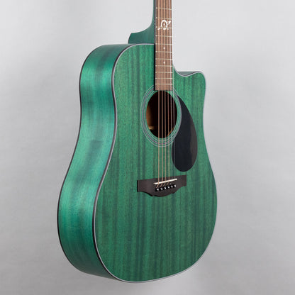 Kepma D3-130BL+ K3 Series Dreadnought Acoustic Guitar, Transparent Blue Matte Finish