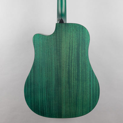 Kepma D3-130BL+ K3 Series Dreadnought Acoustic Guitar, Transparent Blue Matte Finish